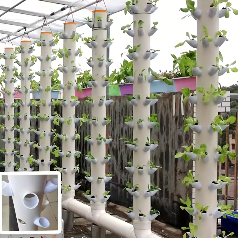 Hydroponic Tower Planter - 10Set DIY Pot Hidroponik untuk Hidroponik