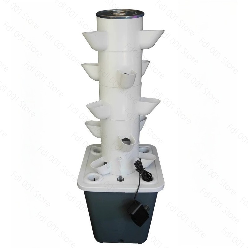 Hydroponic Tower Planter - Sistem Penanaman Hidroponik 6 Tingkat Menara