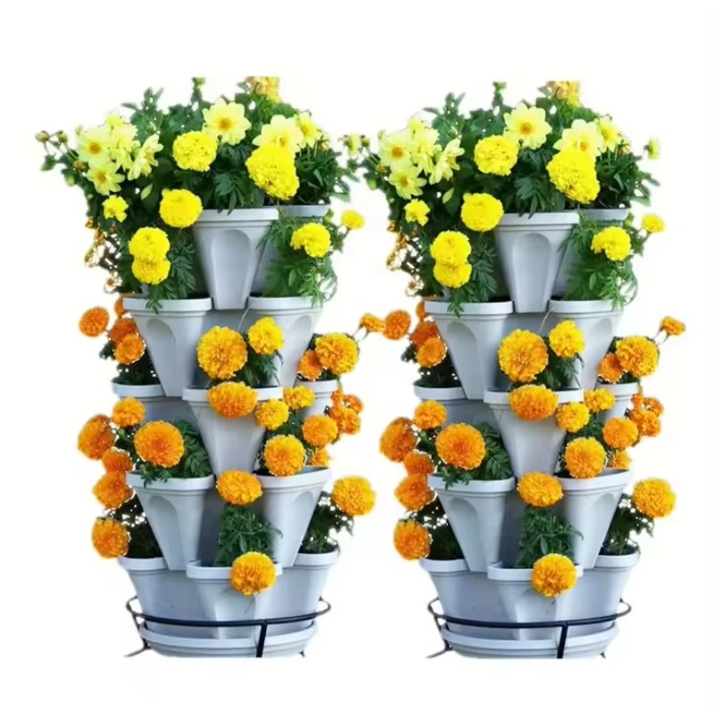 Hydroponic Tower Planter - Pot Tanam Stroberi Bertingkat 5 dengan