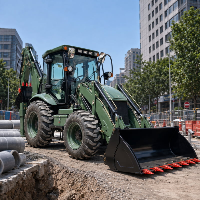 Backhoe Loader Profesional Eur - Urban Farming Is ulasan dan harga