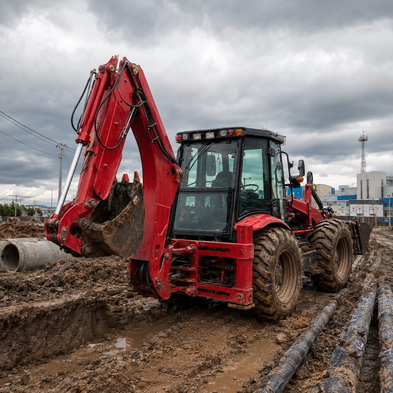 Backhoe Loader Profesional Eur - Urban Farming Is ulasan dan harga