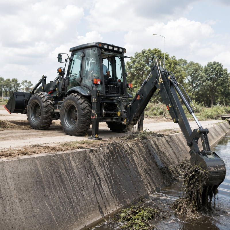 Backhoe Loader Profesional Eur - Urban Farming Is ulasan dan harga