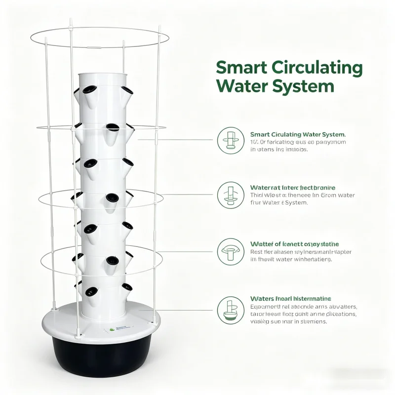 Menara Hidroponik Vertikal Spa - Hydroponic Tower Planter ulasan dan harga