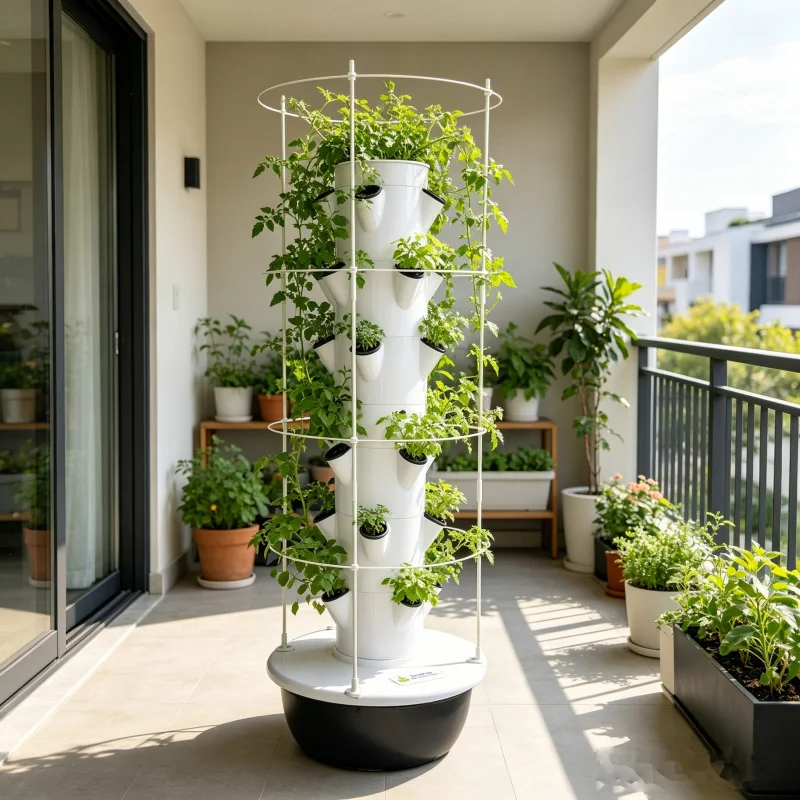 Penanam Sayuran Aeroponik Hidr - Hydroponic Tower Planter ulasan dan harga