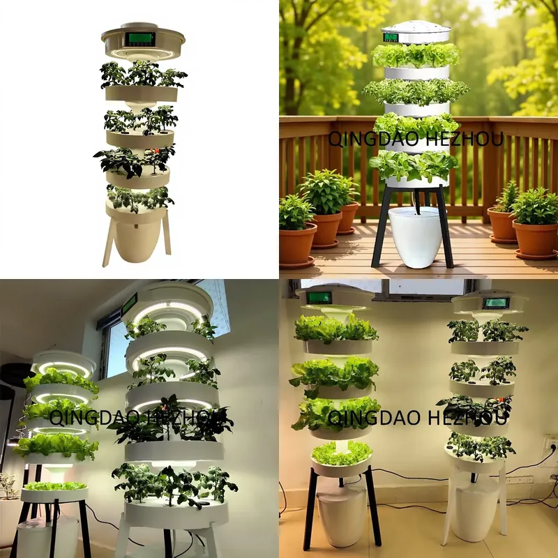Sistem Hidroponik Cerdas Hezho - Hydroponic Tower Planter ulasan dan harga