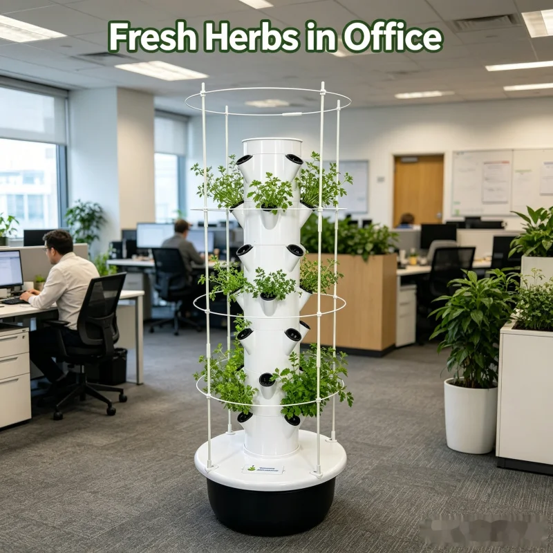 Sistem Kebun Vertikal Hidropon - Hydroponic Tower Planter ulasan dan harga