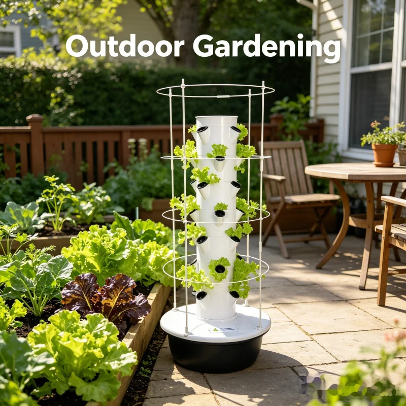 Sistem Kebun Vertikal Hidropon - Hydroponic Tower Planter ulasan dan harga
