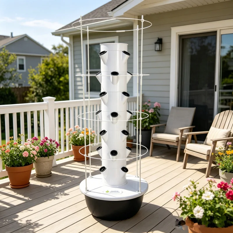 Menara Hidroponik Vertikal 5 L - Hydroponic Tower Planter ulasan dan harga