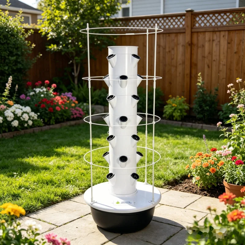 Menara Hidroponik Vertikal 5 L - Hydroponic Tower Planter ulasan dan harga